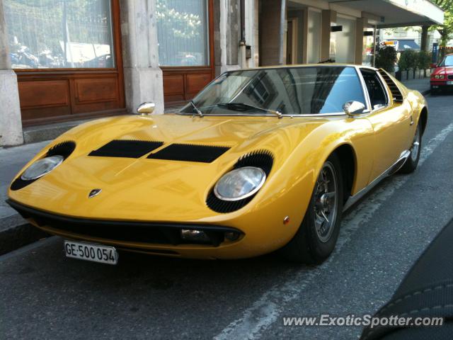 Lamborghini Miura spotted in Geneva, Switzerland