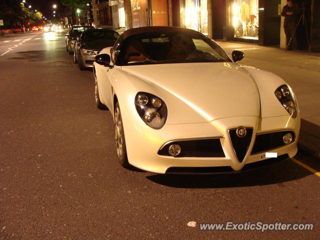 Alfa Romeo 8C spotted in London, United Kingdom