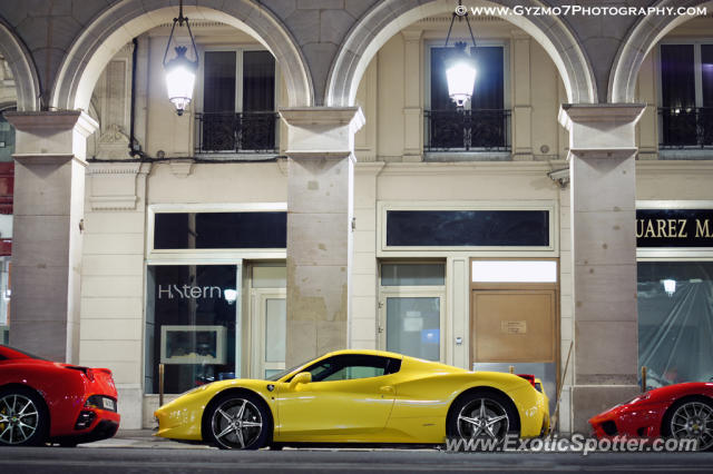 Ferrari 458 Italia spotted in Paris, France