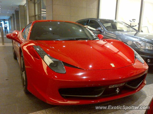 Ferrari 458 Italia spotted in Kuala Lumpur, Malaysia