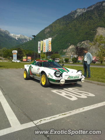 Lancia Stratos spotted in Villeneuve, Switzerland