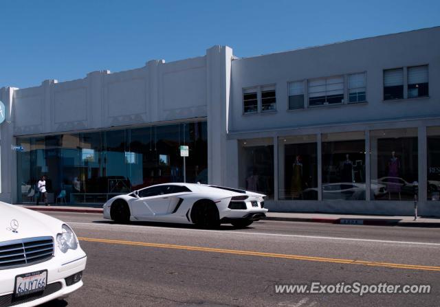 Lamborghini Aventador spotted in Hollywood, California