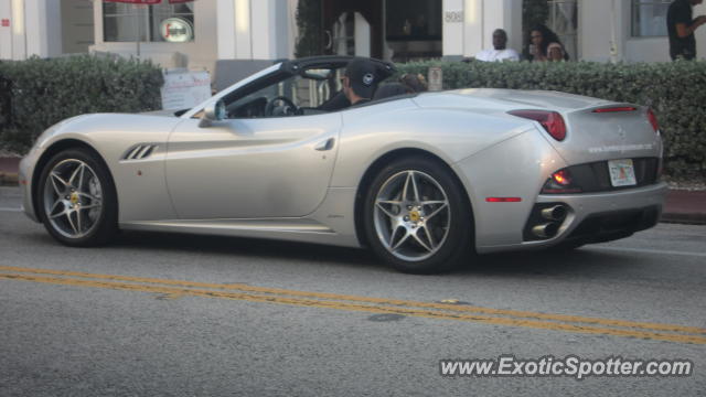 Ferrari California spotted in Miami, Florida