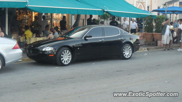 Maserati Quattroporte spotted in Miami Beach, Florida