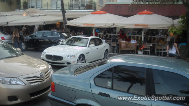 Maserati Quattroporte spotted in Miami Beach, Florida