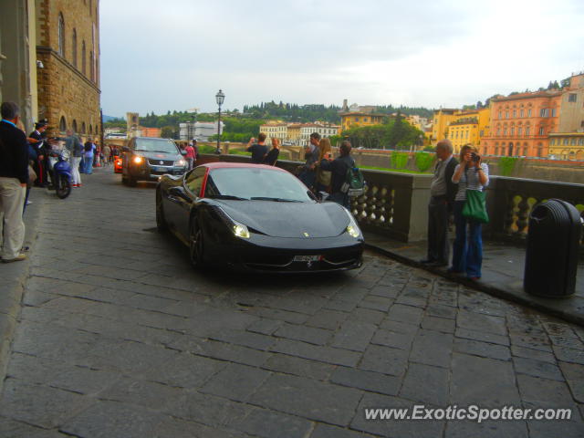 Ferrari 458 Italia spotted in Florence, Italy