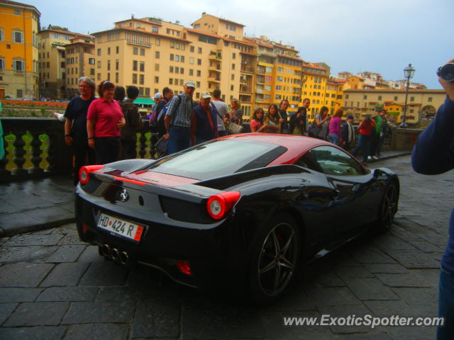 Ferrari 458 Italia spotted in Florence, Italy