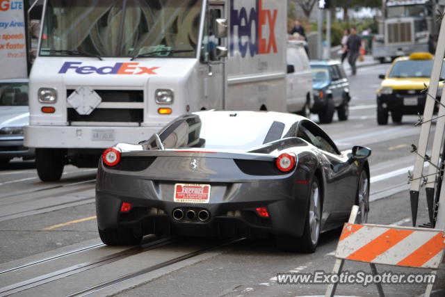Ferrari 458 Italia spotted in San francisco, California