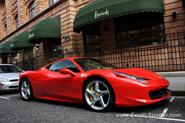 Ferrari 458 Italia spotted in London, United Kingdom