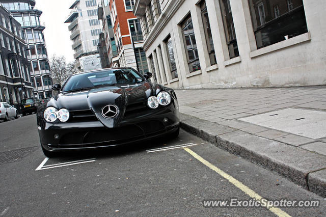 Mercedes SLR spotted in London, United Kingdom