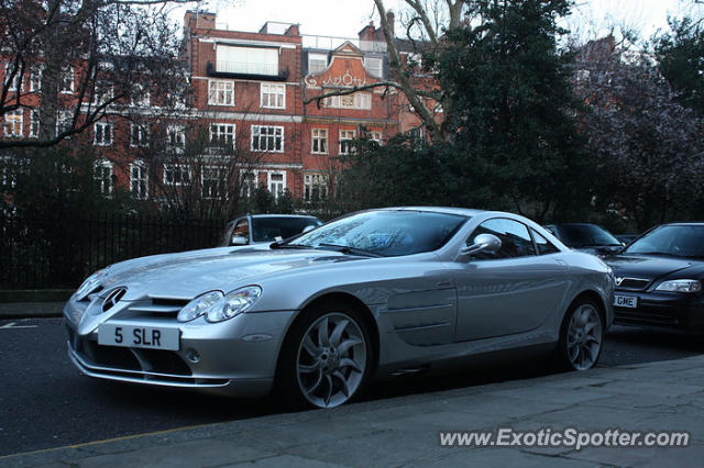 Mercedes SLR spotted in London, United Kingdom