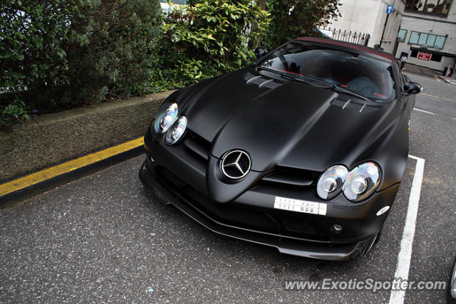 Mercedes SLR spotted in London, United Kingdom