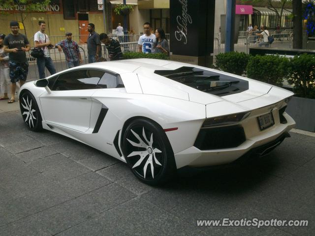 Lamborghini Aventador spotted in Toronto, Canada