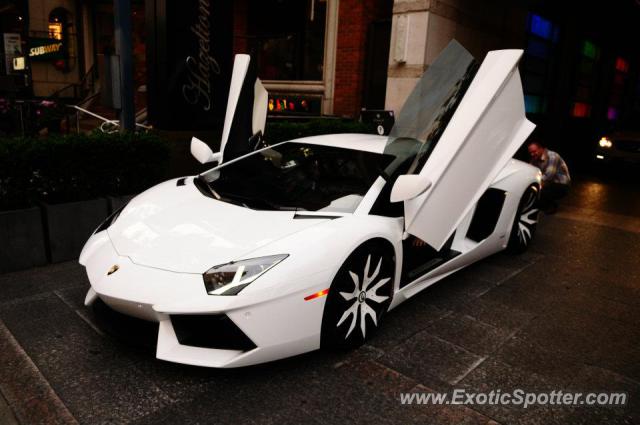 Lamborghini Aventador spotted in Toronto, Canada