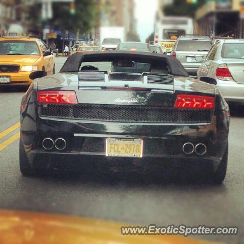 Lamborghini Gallardo spotted in Manhattan, New York