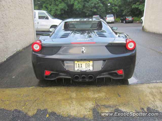 Ferrari 458 Italia spotted in Caldwell, New Jersey