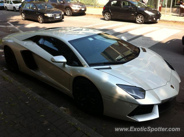 Lamborghini Aventador spotted in Lissone (MB), Italy