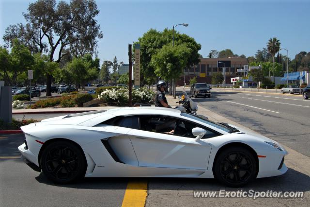 Lamborghini Aventador spotted in Los Angeles, California