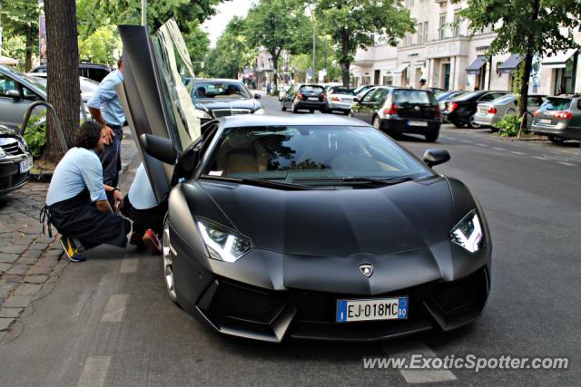 Lamborghini Aventador spotted in Berlin, Germany