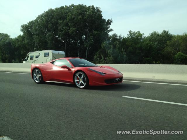 Ferrari 458 Italia spotted in Grenoble, France