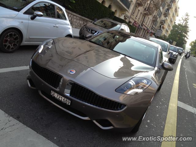 Fisker Karma spotted in Geneva, Switzerland