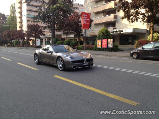 Fisker Karma spotted in Geneva, Switzerland