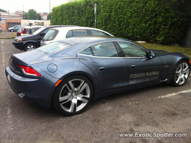 Fisker Karma spotted in Cinisello, Italy