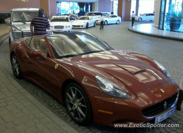 Ferrari California spotted in Dubai, United Arab Emirates