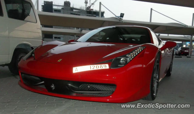 Ferrari 458 Italia spotted in Dubai, United Arab Emirates