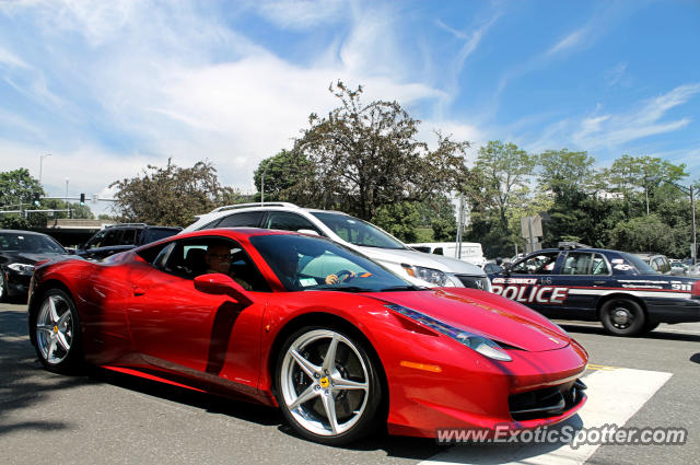 Ferrari 458 Italia spotted in Greenwich, Connecticut