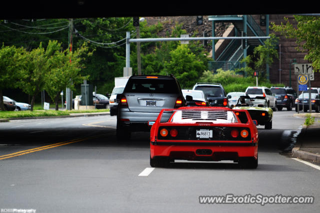 Ferrari F40 spotted in Greenwich, Connecticut