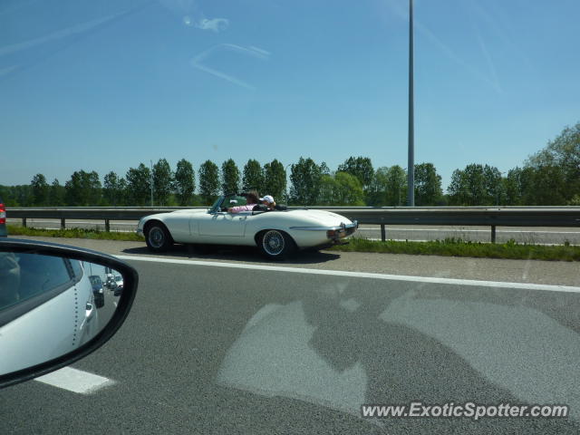 Jaguar E-Type spotted in Bruges, Belgium