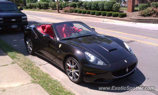 Ferrari California spotted in Davenport, Iowa