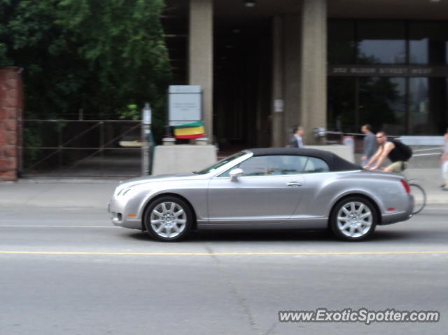Bentley Continental spotted in Toronto, Ontario, Canada