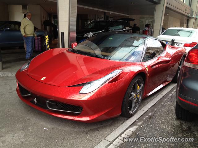 Ferrari 458 Italia spotted in Geneva, Switzerland