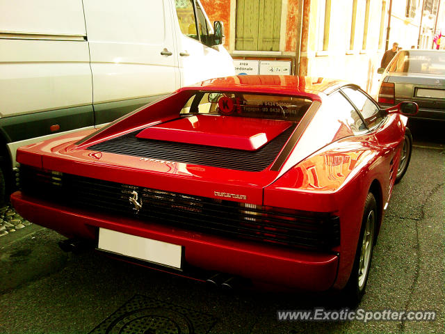 Ferrari Testarossa spotted in Oderzo, Italy