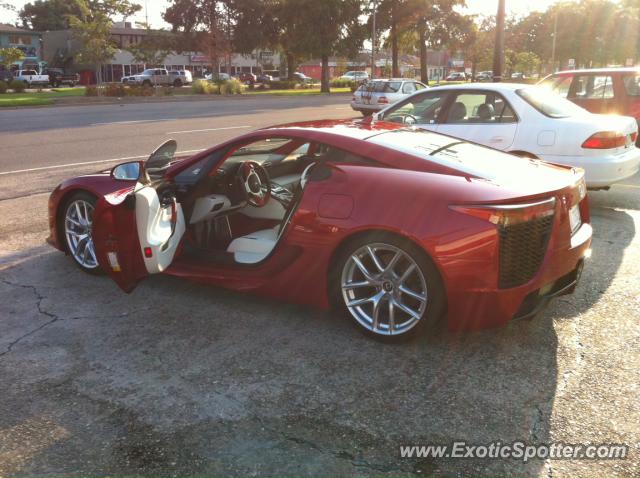 Lexus LFA spotted in Metairie, Louisiana