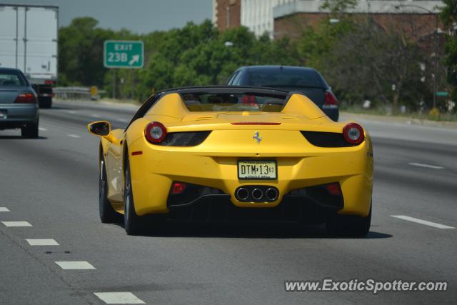 Ferrari 458 Italia spotted in Chicago, Illinois