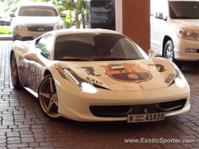 Ferrari 458 Italia spotted in Dubai, United Arab Emirates
