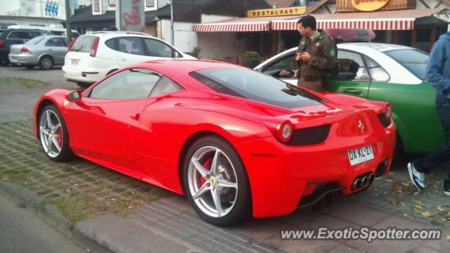 Ferrari 458 Italia spotted in Santiago, Chile