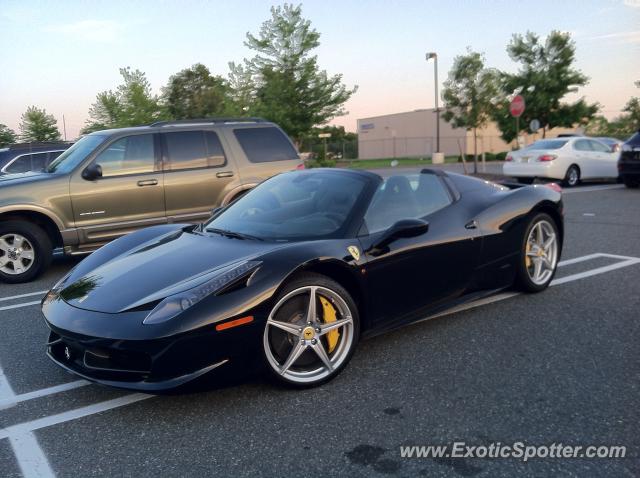 Ferrari 458 Italia spotted in East Hanover, New Jersey