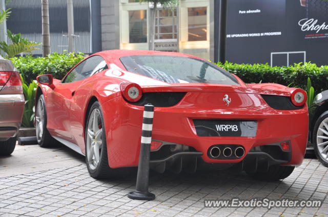 Ferrari 458 Italia spotted in Bukit Bintang KL, Malaysia