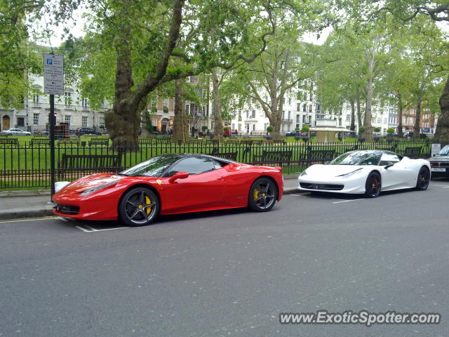 Ferrari 458 Italia spotted in London, United Kingdom
