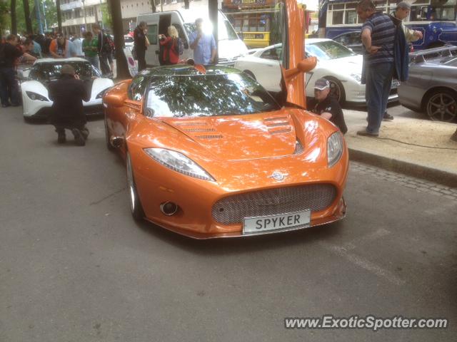 Spyker C8 spotted in Le Mans, France