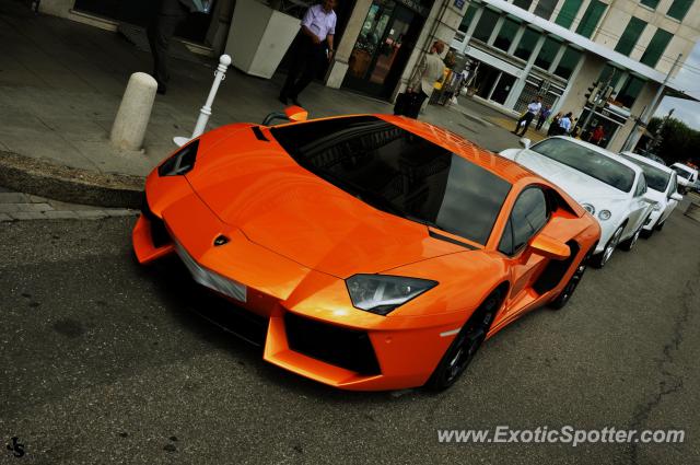 Lamborghini Aventador spotted in Geneva, Switzerland