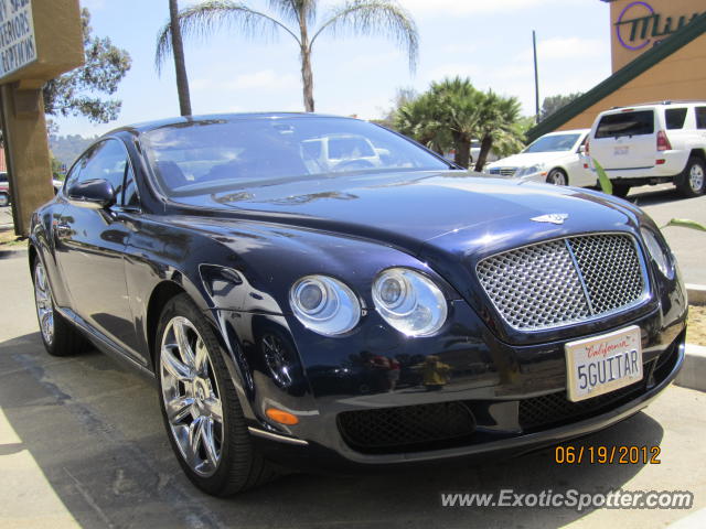 Bentley Continental spotted in Del Mar, California