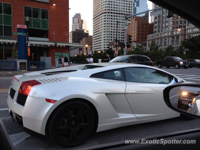 Lamborghini Gallardo spotted in Boston, Massachusetts