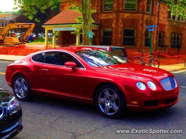 Bentley Continental spotted in Glen Ridge, New Jersey