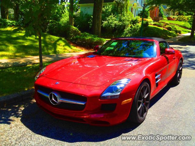Mercedes SLS AMG spotted in Glen Ridge, New Jersey