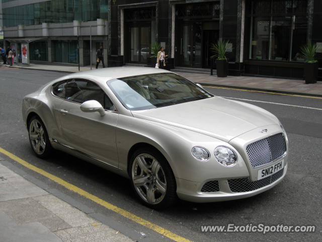 Bentley Continental spotted in Glasgow, United Kingdom